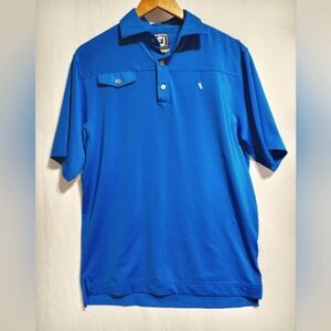 Footjoy Men's Blue Medium Golf Polo Shirt